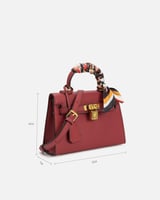 شنطة نسائية الفي اند كو بتصميم عصري بلون عودي