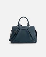 شنطة نسائية الفي اند كو من الجلد بلون أزرق