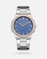 ساعة رجالية الفي اند كو بلون فضي