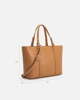 شنطة نسائية الفي اند كو من الجلد باللون البني