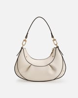 شنطة نسائية الفي اند كو من الجلد بلون أبيض