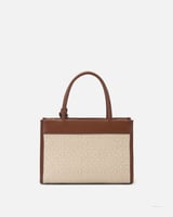 ‎ شنطه بتصميم عصري بلون بيج وبني | NLH009F440711