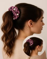 ربطة شعر نسائية باللون الأرجواني