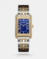 ‎ ساعة اليتير النسائية من الستيل بلون فضي وذهبي