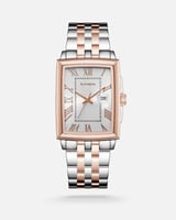 ‎ ساعة رجالية ستيل بلون فضي وروز قولد