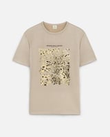 تي شيرت نسائي زايروس بتصميم جذاب بلون بني