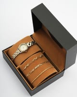 هدية نسائية الفي اند كو ساعة واساور بتصميم مميز