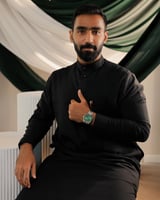  ساعة رجالية إلڤي ستيل بلون فضي