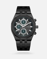 ‎ ساعة رجالية ستيل بلون أسود