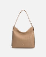 ‎ شنطة نسائية زايروس من الجلد باللون البني