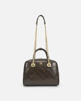 ‎ شنطة نسائية من الجلد بلون بني