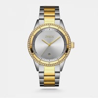 ‎ ساعة زايروس الرجالية ستيل بلون فضي وذهبي | ZOS05...