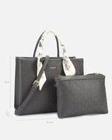 ‎ شنطه نسائيه بتصميم عملي بلون رمادي | NLH005F0401