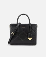 شنطة نسائية إمزوري من الجلد بلون أسود