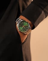  ساعة رجالية إلڤي ستيل بلون فضي