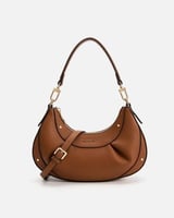 شنطة نسائية الفي اند كو من الجلد بلون بني