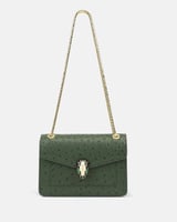 ‎ شنطة زايروس النسائية من الجلد بلون أخضر | ZLH572...