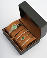 هدية نسائية الفي اند كو ساعة واساور بتصميم مميز