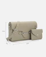 ‎ شنطة نسائية إمزوري جلد بلون أخضر