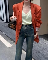 ‎ بنطلون جينز نسائي الفي اند كو بلون أزرق