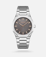 ‎ ساعة رجاليه بسير ستيل بلون فضي | LAS009M110411