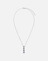 ‎ سلسلة نسائية بتصميم ملفت بلون فضي | ZJN133F1105