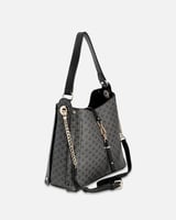 ‎ شنطة زايروس النسائية باللون الأسود بتصميم كلاسيك...