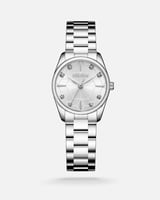 ‎ ساعة اليتير نسائيه بسير ستيل باللون الفضي | TAS0...