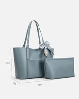 ‎ شنطة آن نسائيه من الجلد باللون الأزرق | NLH041F3...