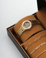 هدية نسائية الفي اند كو بتصميم أنيق ساعة ستيل واسا...