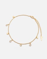 ‎ خلخال نسائي ذهبي بتصميم أنيق