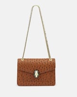 ‎ شنطة زايروس النسائية من الجلد بلون بني | ZLH572L...