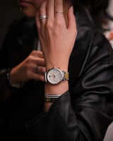 ‎ ساعة نسائيه فنشي ستيل بلون ذهبي وفضي | FAS018L06...