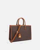 ‎ شنطه نسائيه بتصميم عملي باللون البني | NLH007F07...