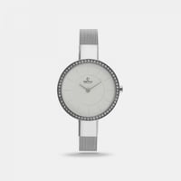 ‎ ساعة اوباكو النسائية بسوار شبكي باللون الفضي | 1...