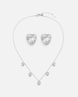 ‎ طقم نسائي فينشي أنيق بلون فضي