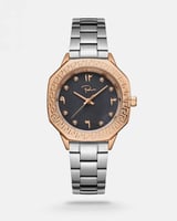 ‎ ساعة فليب مارسيه النسائية ستيل بلون فضي وروز قول...