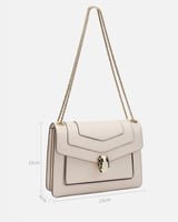 ‎ شنطة زايروس النسائي من الجلد الناعم بلون أبيض |...