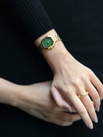 ‎ ساعة نسائية إلڤي بسير ستيل بلون ذهبي | LAS060L01...