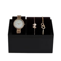 ‎ طقم نسائي ساعة واسورتين بلون ذهبي | SZAA258L0101...