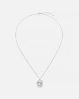 ‎ سلسال نسائي بتصميم كلاسيك بلون فضي