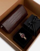 ‎ طقم هدايا نسائي ساعة وشنطة | SZHU099L07070701