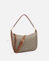 ‎ شنطه نسائيه بتصميم مميز باللون البني | NLH008F44...