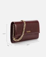 ‎ شنطة نسائية من الفي بلون عودي