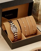 ‎ طقم هدايا نسائي إلڤي بتصميم عصري | SLAS037L06110...