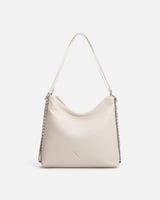 ‎ شنطة نسائية من الجلد باللون الأبيض