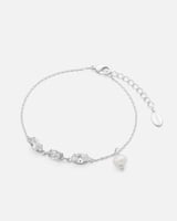 ‎ اسوارة نسائية فينشي بتصميم أنيق بلون فضي