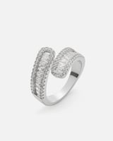 ‎ خاتم نسائي بتصميم كلاسيك بلون فضي | MJR019F1103