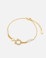 ‎ اسوارة نسائية فينشي أنيقة باللون الذهبي