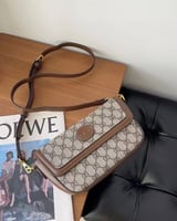 ‎ شنطة نسائية من الجلد بلون بني | MLH059F040701